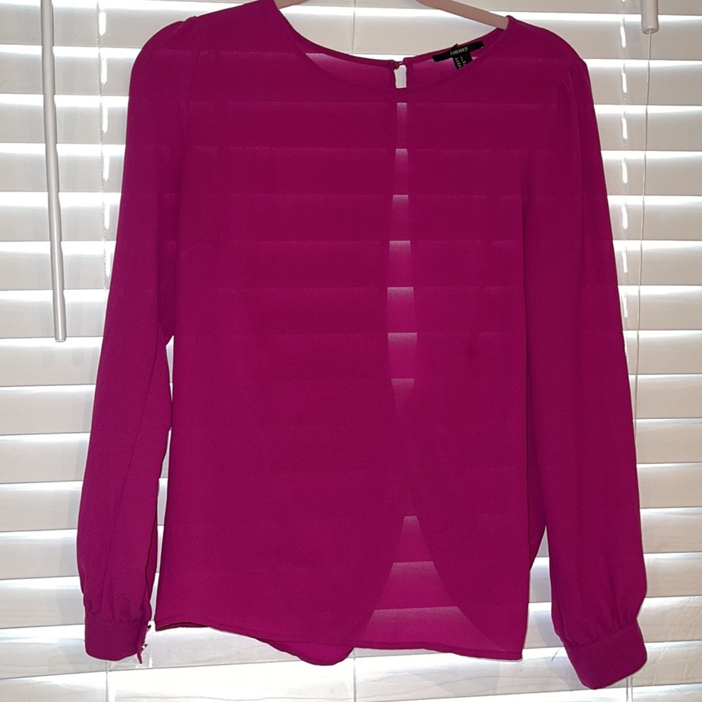 Forever 21 Open Twist Back Blouse